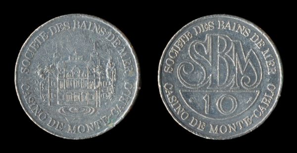 MONACO 10 francs casino chip (1980s?)