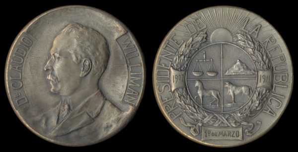 Uruguay President Williman medal 1911