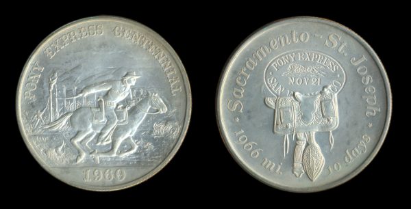 USA silver Pony Express medal
