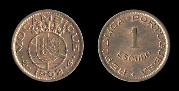 MOZAMBIQUE 1 escudo 1962
