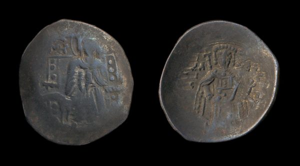 BYZANTINE Isaac II 1185-1195 AD scyphate aspron trachy