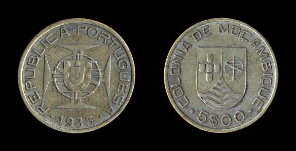 MOZAMBIQUE 5 escudos 1935