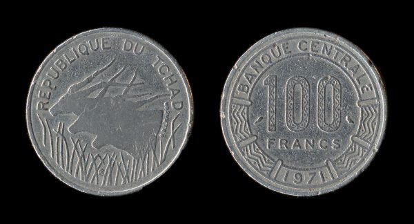 CHAD 100 francs 1971