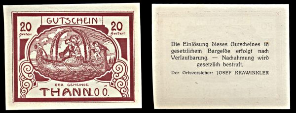 AUSTRIA THANN 20 heller no date