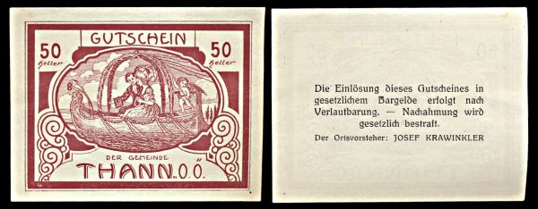 AUSTRIA THANN 50 heller no date