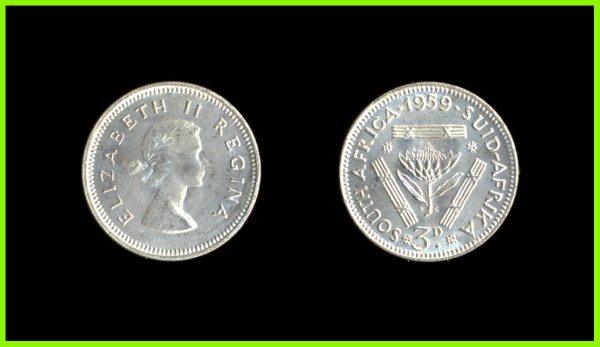 SOUTH AFRICA UNION 3 pence 1959
