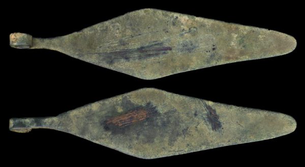 PAKISTAN GREEK BAKTRIA bronze razor circa 300-100 BC
