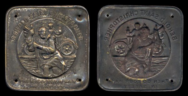 USA? St. Christopher plaque (1920s-50s?)