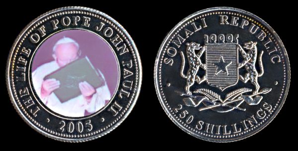 SOMALIA 250 shillings 2005 Pope