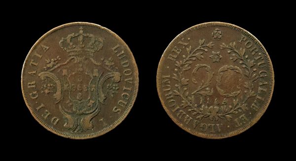 AZORES 20 reis 1865