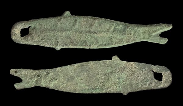 CHINA ZHOU Dynasty 1122-255 BC bronze fish