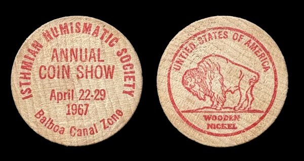 CANAL ZONE wooden nickel