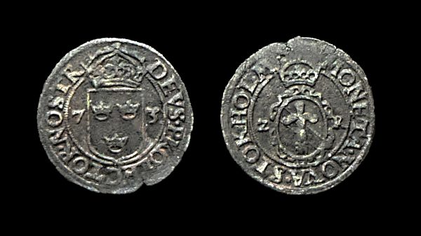 SWEDEN Johann III 1568-92 2 öre 1573